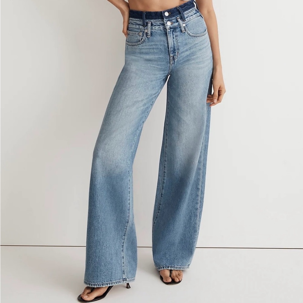 Madewell x molly dickson double waistband jeans
